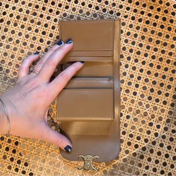 CELINE/Trifold Wallet/CML/Leather/Plain - Picture 6 of 6